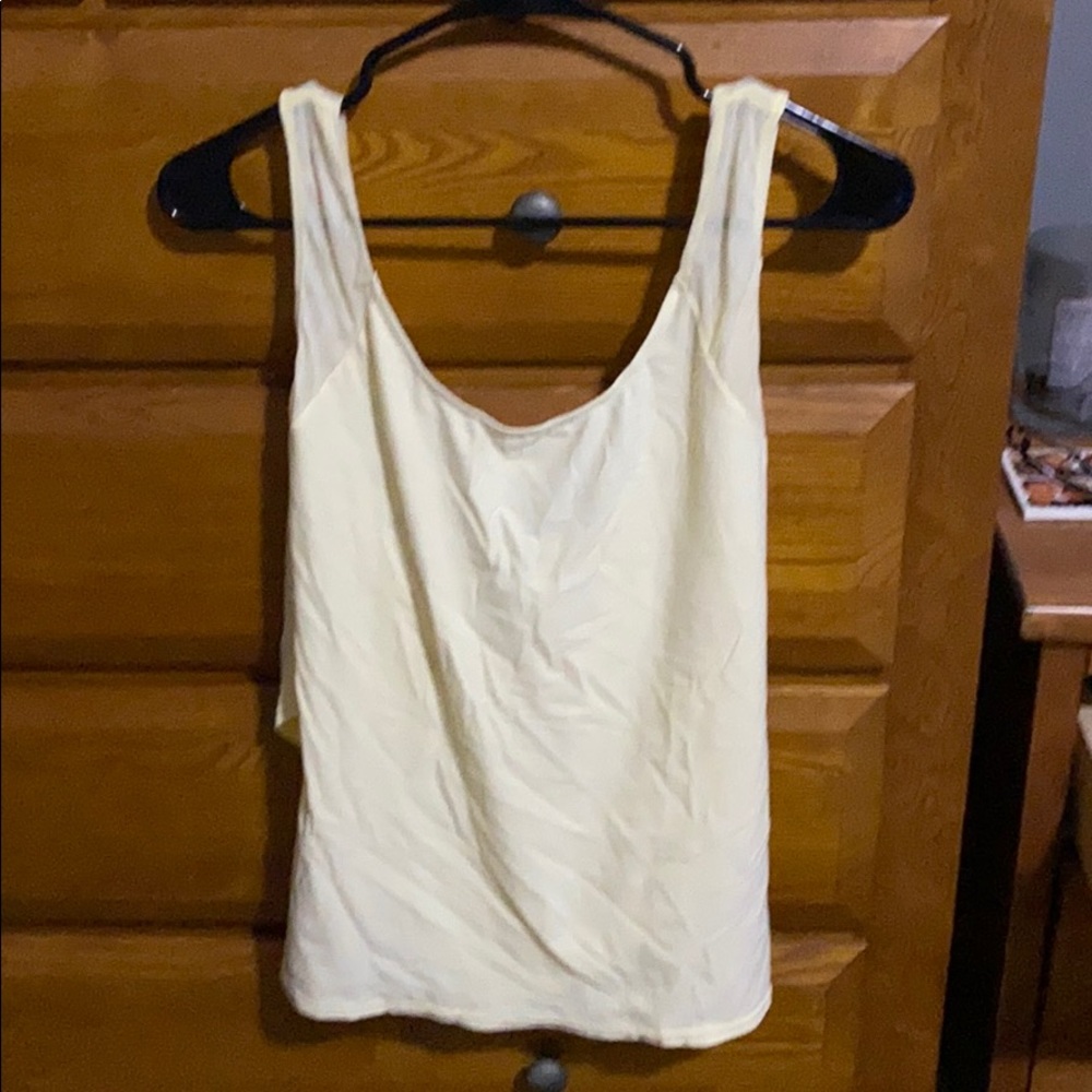 Buff bunny mesh yellow tank top